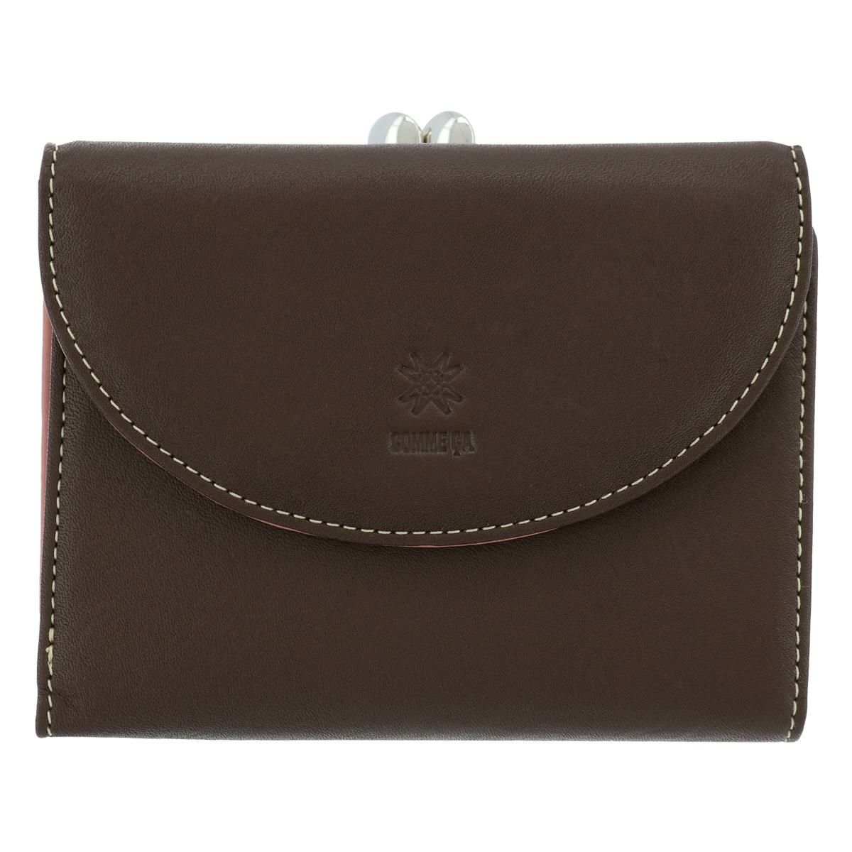 コムサ 二つ折り財布 ガマ口 マカロン 0074701