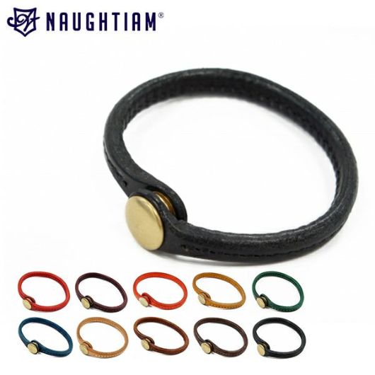 ノーティアム ブレスレット レディース<br> E1314108035A NAUGHTIAM | アクセサリー 牛革【SUBARU ノベルティ対象】