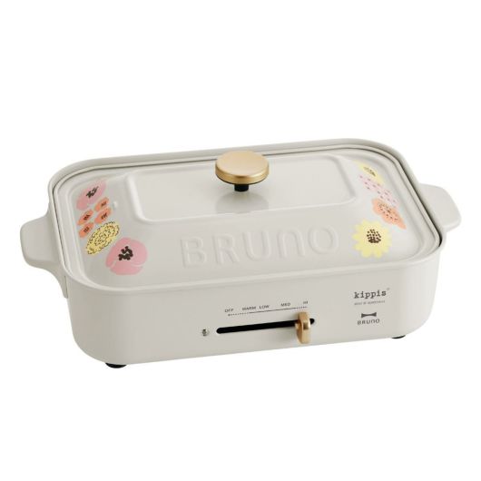 ブルーノ キッピス ホットプレート 限定カラー BOE082 BRUNO｜kippis コンパクトホットプレート パンケーキプレート キッチン家電 電気 プレート 焼肉 たこ焼き おしゃれ かわいい 1年保証 | 雑貨・家電 | サックスバー SAC'S BAR公式サイト