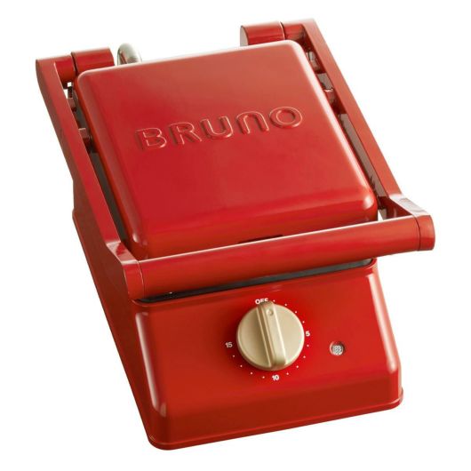 ブルーノ グリルサンドメーカー シングル <br>BOE083 BRUNO｜ホットサンドメーカー キッチン家電 調理器具 食パン サンドイッチ おしゃれ かわいい 1年保証