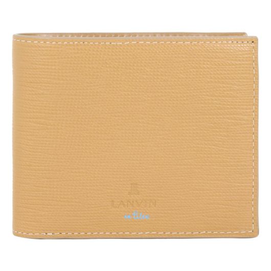 ランバンオンブルー 二つ折り財布 スタンパ メンズ <br>522603 LANVIN en Bleu | Stampa ミニ財布 札入れ レザー 牛革