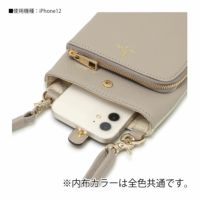 PELLE BORSA ペレボルサ レネット スマホショルダー ライラック 牛革 PELLE BORSA ペレボルサ レネット スマホショルダー ライラック