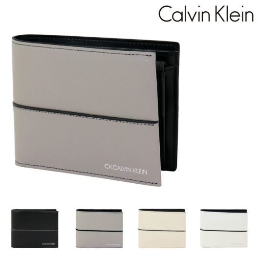 CK CALVIN KLEIN カルバン・クライン 二つ折り財布 グレー - 折り財布