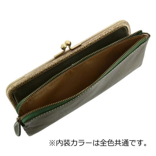 Amazon | [ダコタ] 長財布 がま口 本革 レザー ボッカ