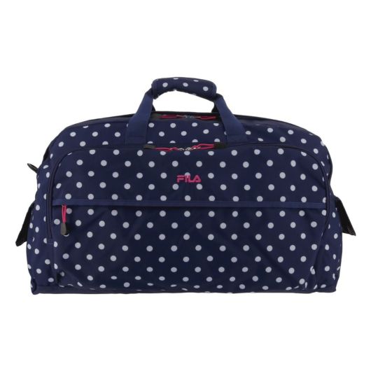 フィラ ボストンバッグ 42L ランティス キッズ メンズ レディース<br> 7398 FILA | ショルダーバッグ 修学旅行 合宿  大きめ ドット