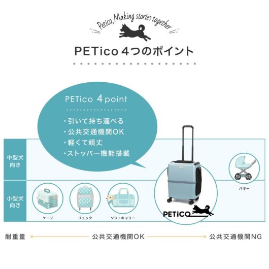 ペットキャリー ペチコ 3001-M PETico 1年保証 犬 ネコ 小型犬 ペットキャリー ペチコ 3001-M PETico 1年保証 犬 ネコ 小型犬