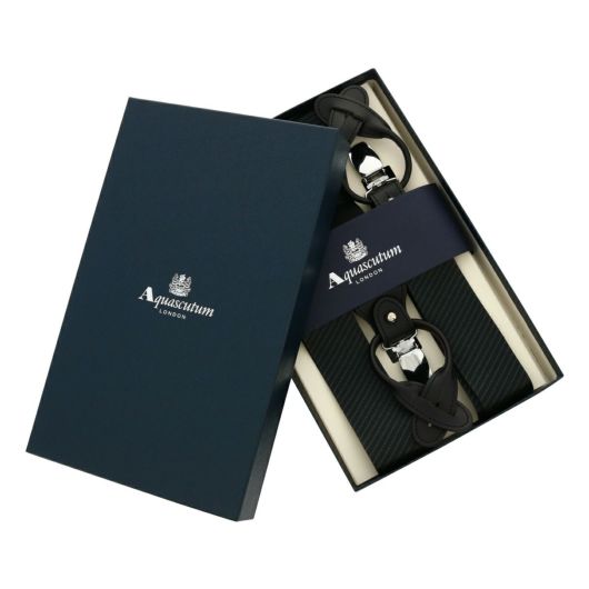 ★Aquascutum ネイビー サスペンダー アクアスキュータム サスペンダー メンズ Aquascutum｜ブランド ギフト