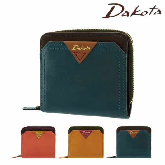 ダコタ 二つ折り財布 カンターレ 本革 レディース <br>0030090 Dakota │ ミニ財布 コンパクト 大人 上品 シンプル レザー 牛革 イタリアンレザー