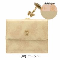 アナスイ 二つ折り財布 がま口 ローズハート レディース 本革 314212