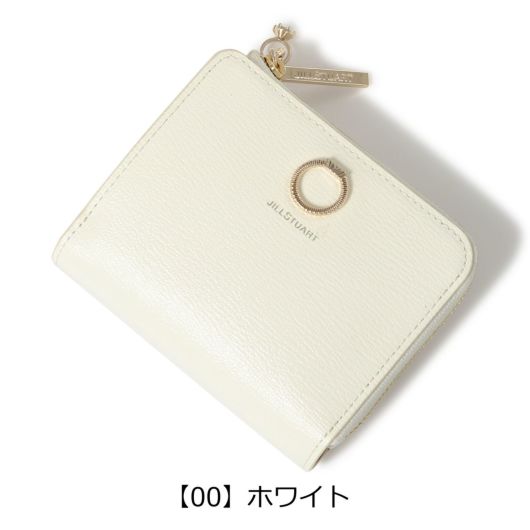 ジルスチュアート 本革 レザー 二つ折り財布 レディース