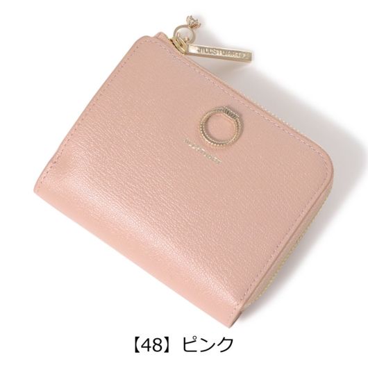 ジルスチュアート 本革 レザー 二つ折り財布 レディース