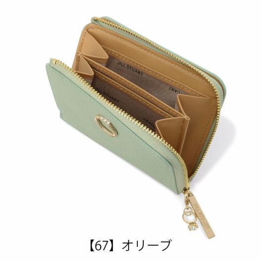 ジルスチュアート 本革 レザー 二つ折り財布 レディース