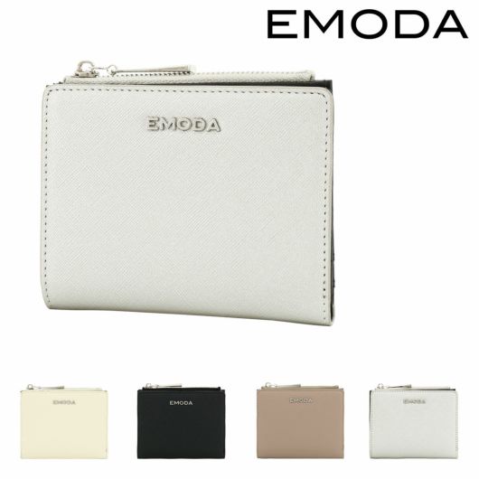 エモダ 二つ折り財布 レディース EM-9809 EMODA レザー サフィアーノ調