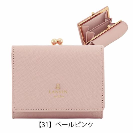 LANVIN en Bleu シャペル 三つ折りミニ財布 ピンク -人気