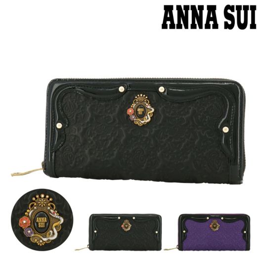 アナスイ 長財布 ラウンドファスナー スパークリングナイト レディース 313980 ANNA SUI | 本革 牛革 レザー | 長財布 |  サックスバー SAC'S BAR公式サイト