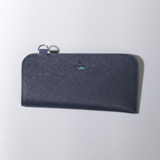 ランバンオンブルー メガネケース 革 おしゃれ スリム 薄型 メンズ