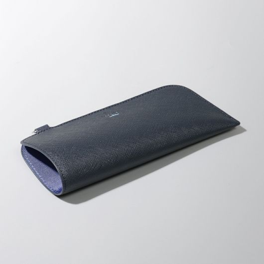 ランバンオンブルー メガネケース 革 おしゃれ スリム 薄型 メンズ