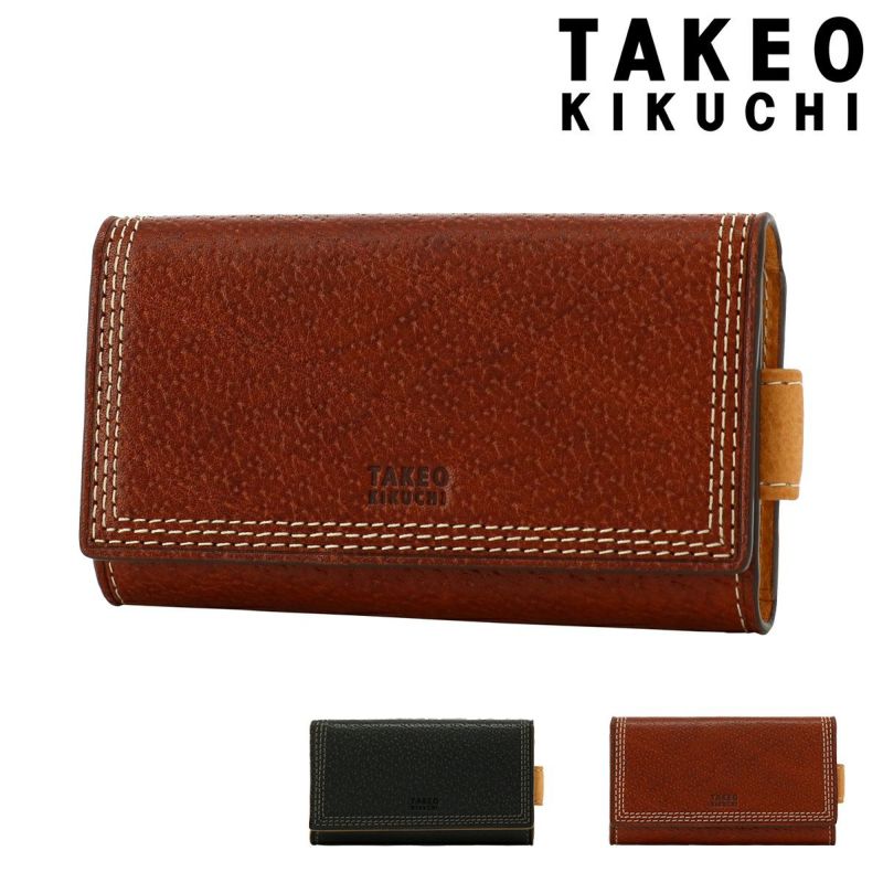 タケオキクチ キーケース 5連 本革 レザー イタリアンレザー メンズ
