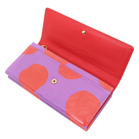 ツモリチサト キャリー 長財布 かぶせ がま口 本革 tsumori chisato