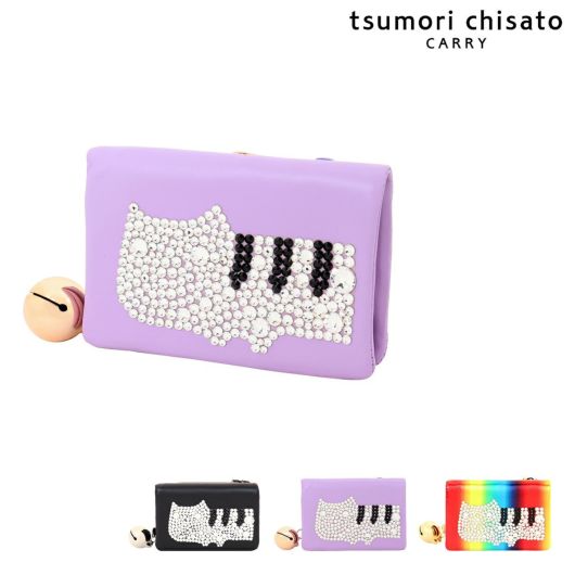ツモリチサト キャリー 二つ折り財布 本革 tsumori chisato