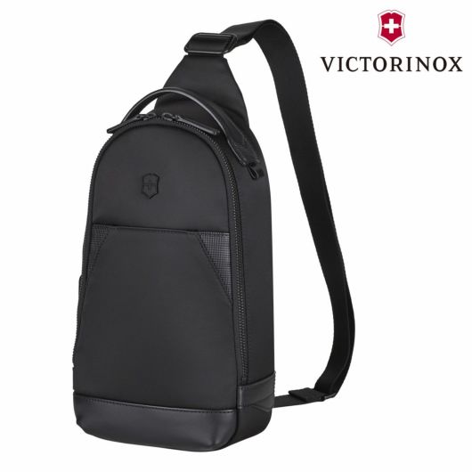ビクトリノックス ボディバッグ メンズ ブラック<br> 611808 ALOX NERO アロックス ネロ VICTORINOX スリングバッグ ワンショルダー ショルダーバッグ