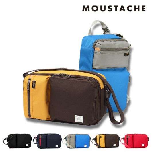 ムスタッシュ ゴルフ シューズケース メンズ レディース BEN-0881 <br>MOUSTACHE シューズバッグ 軽量 ショルダーバッグ