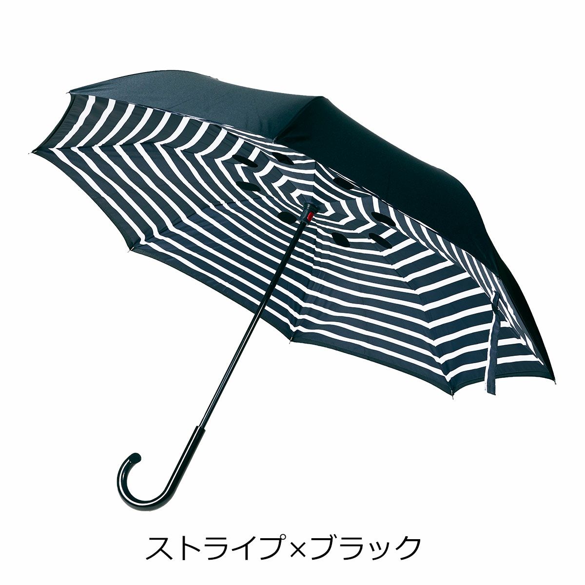 ストライプ×ブラック