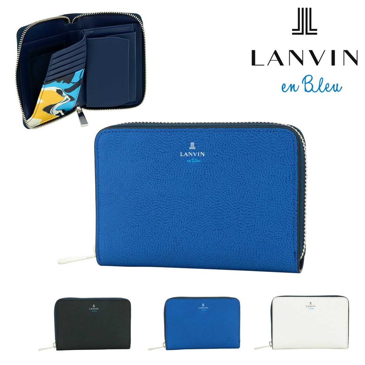 ランバンオンブルー 長財布 本革 レザー ラウンドファスナー メンズ 533605 ネビュラ LANVIN en Bleu 牛革 | 長財布 |  サックスバー SAC'S BAR公式サイト