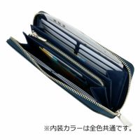 ランバンオンブルー 長財布 本革 レザー ラウンドファスナー メンズ