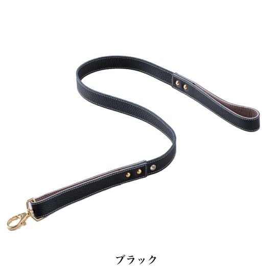 犬用 リード＆ハーネス【本革】original BLACK STUTS❣️ 犬首輪名前入り
