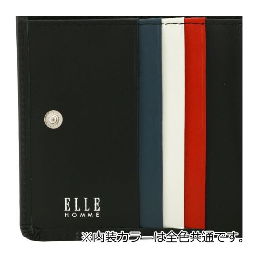 エルオム 二つ折り財布 本革 メンズ マルセイユ XP36290 ELLE HOMME