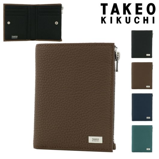 タケオキクチ 二つ折り財布 本革 メンズ 733604 ビル TAKEO KIKUCHI