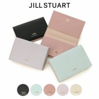 ★JILLSTUART★本革 リボンチャーム付き カードケース 名刺入れ ジルスチュアート 名刺入れ カードケース リボン レディース