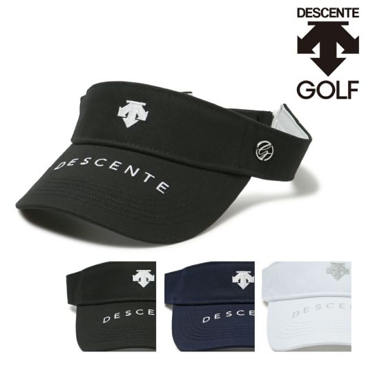デサント ゴルフ サンバイザー 帽子 ロゴ刺繍 レディース DGCVJC50