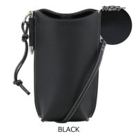 ラ・クローゼット スマホショルダー スマホポーチ 本革 レディース