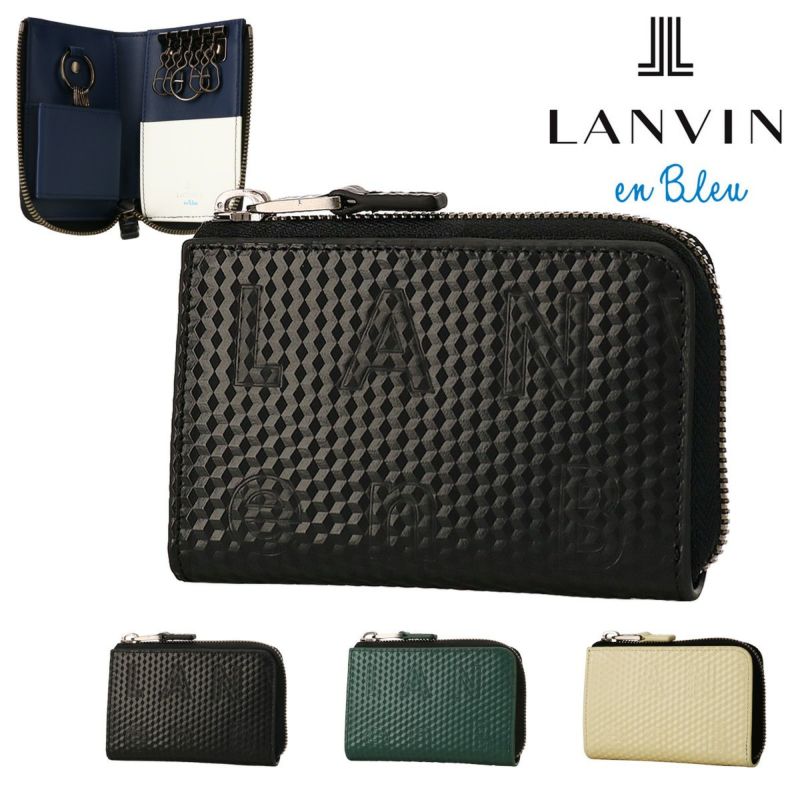 ランバンオンブルー キーケース 本革 撥水 メンズ 546602 ディジョン LANVIN en Bleu L字ファスナー スマートキー対応  カードケース | キーケース・キーホルダー | サックスバー SAC'S BAR公式サイト