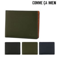 COMME CA DU MODE バーガンディ 二つ折り財布 本革 キップスキン