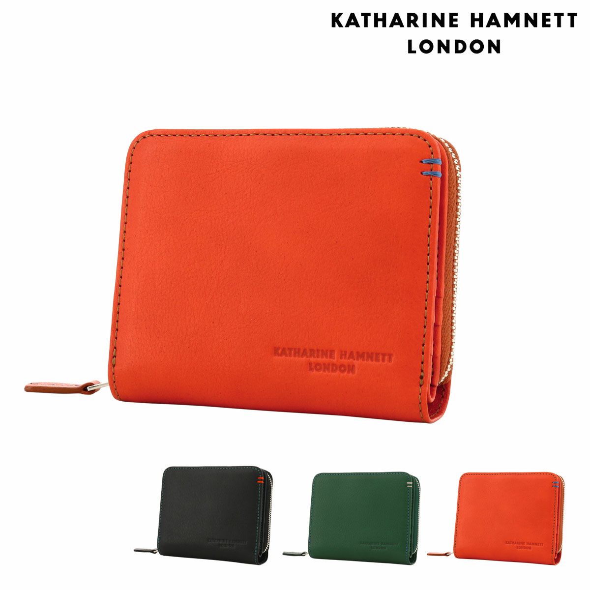 キャサリンハムネット KATHARINE HAMNETT 二つ折り財布 490-59202