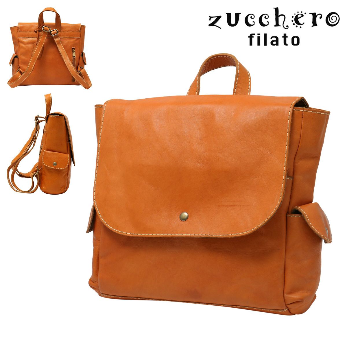 ズッケロ フィラート リュック かぶせ レディース 本革 48806 zucchero 