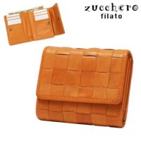 本革メッシュ三つ折り財布【多収納】(ズッケロ／zucchero)｜通販