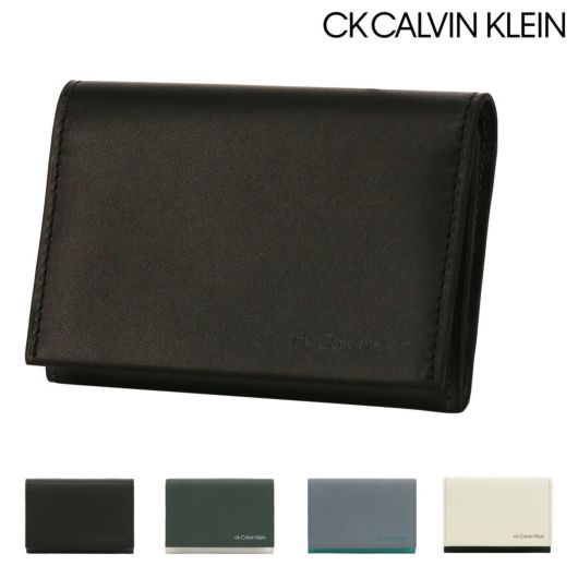 シーケー カルバンクライン 名刺入れ 本革 レザー 羊革 軽量 メンズ 836631 スフレ CK CALVIN KLEIN 名刺ケース カード入れ  名刺入れ サックスバー SAC'S BAR公式サイト