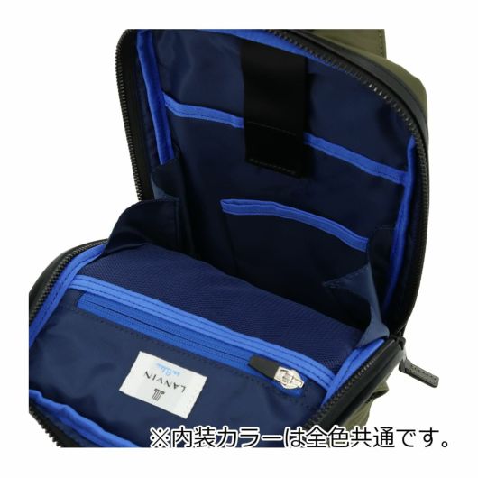 ランバンオンブルー ボディバッグ ワンショルダー 撥水 ショート