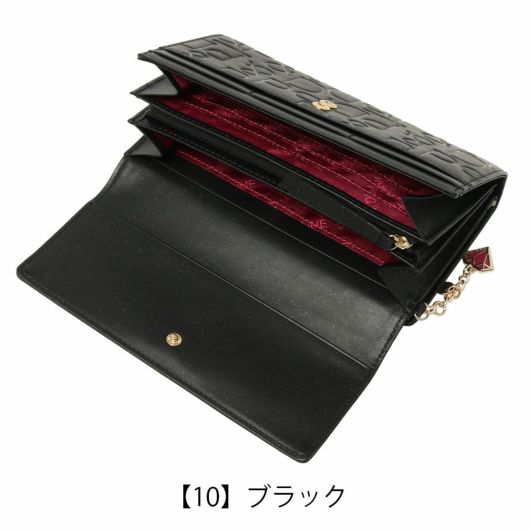 ピンキーアンドダイアン 長財布 本革 かぶせ レディース