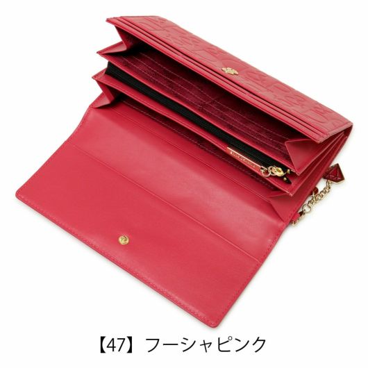 ピンキーアンドダイアン 長財布 本革 かぶせ レディース