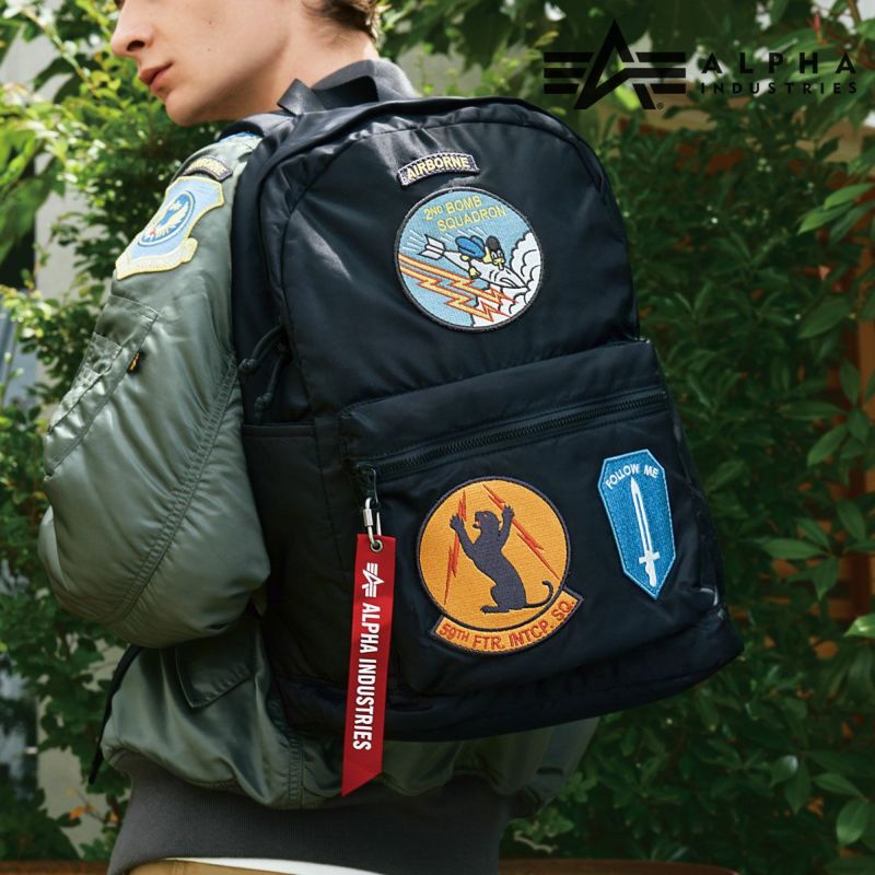 アルファインダストリーズ リュック メンズ 66400 ALPHA INDUSTRIES リュックサック バックパック ワッペン ミリタリー |  リュック | サックスバー SAC'S BAR公式サイト