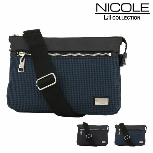 ニコル ショルダーバッグ 2WAY クラッチバッグ メンズ <br>NIL227 ニューアーバン NICOLE ビジカジ 斜め掛け ワンマイルバッグ 横型