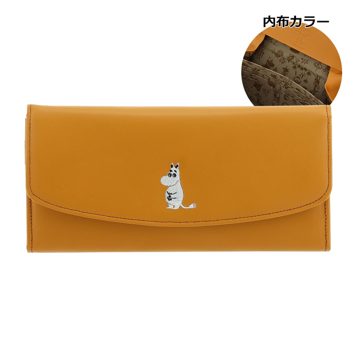ムーミン 二つ折り財布 kissora キソラ 本革 刺繍 レディース キソラ ムーミン 二つ折り財布 刺繍シリーズ レディース KIMN-009