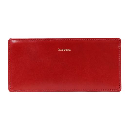 【未使用品】キソラ 長財布 メディセオ イタリア牛革 オレンジ　箱無し キソラ 長財布 メディセオ ユニセックス KIBP-351 kissora | 薄束入れ