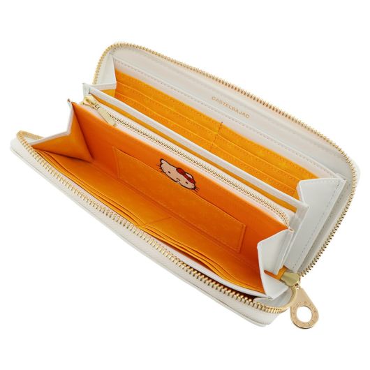 カステルバジャック ハローキティ 長財布 ラウンドファスナー キトゥン
