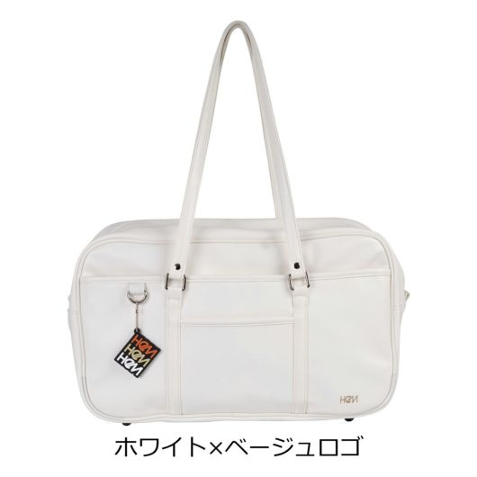 ホワイト×ベージュロゴ